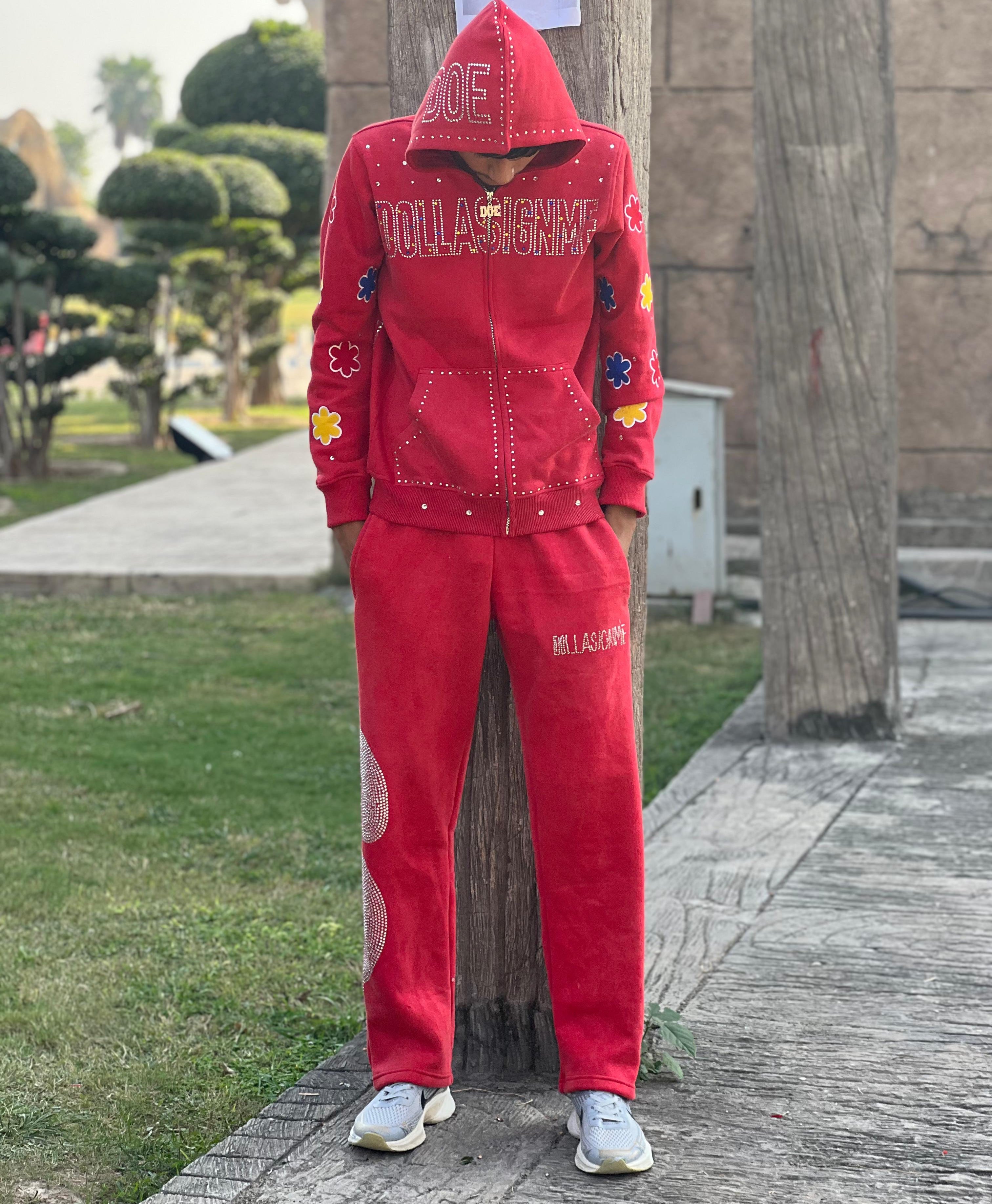 Acid Washed Diamond Sweatsuit